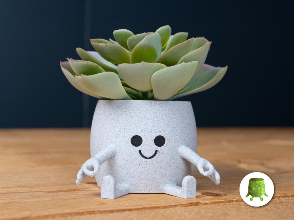 Happy-potte Gotcha morsom 3D-printet plantepotte