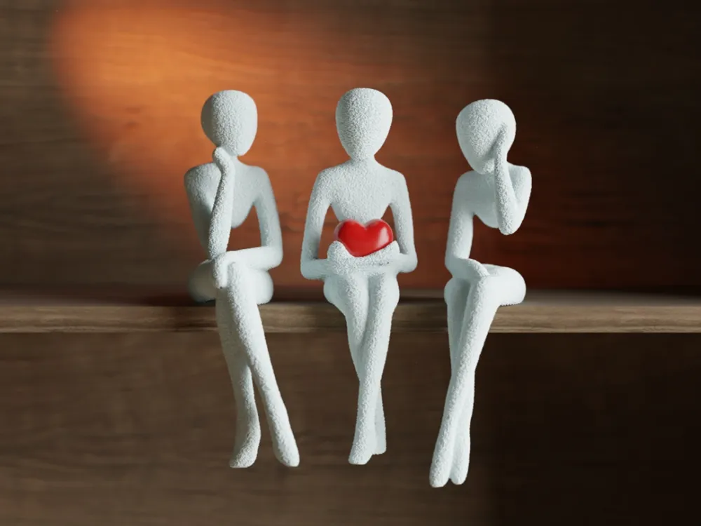 nobody-hylle-sittere-3d-printede-figurer